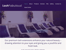 Tablet Screenshot of lashfabulous.com